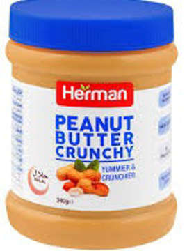 Picture of HERMAN PEANUT BUTTER CRUNCHY 340GM 